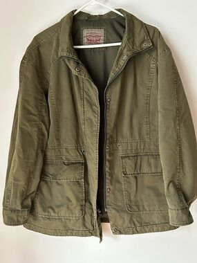 Levi's Women's Stand Collar Cotton Military Jacket - size medium